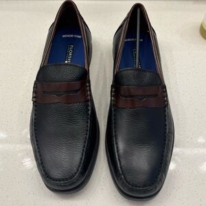 NEW Florsheim Men’s Penny Loafers 10.5 Black Brown Memory Foam Slip On Leather